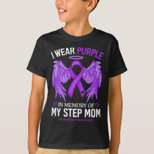 Ik Draag Paarse ter nagedachtenis aan stiefmoeder T-shirt