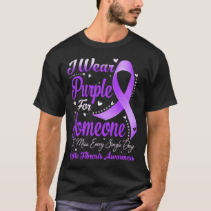 Ik Draag Paarse voor cystic fibrosis awareness T-shirt