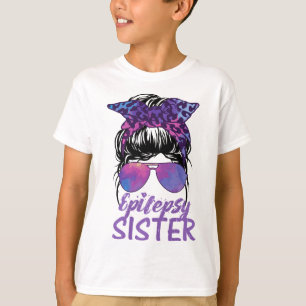 Ik Draag Paarse voor epilepsiebewustzijn Epilepsie T-shirt