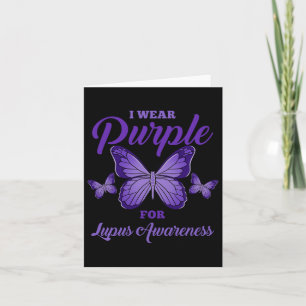 Ik Draag Paarse voor Lupus Awareness Comfort kleur Kaart