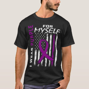 Ik Draag Paarse voor mezelf alvleesklier kanker pr T-shirt