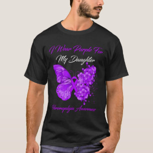 Ik Draag Paarse voor mijn dochter Fibromyalgia War T-shirt