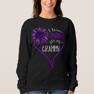 Ik Draag Paarse voor mijn Grammy Alzheimers Awaren Trui