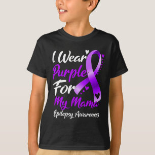 Ik Draag Paarse voor mijn mamma-epilepsie-bewustzi T-shirt