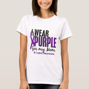 Ik Draag Paarse voor mijn moeder 10 Lupus T-shirt