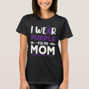 Ik Draag Paarse voor mijn moeder Epilepsie Bewustz T-shirt