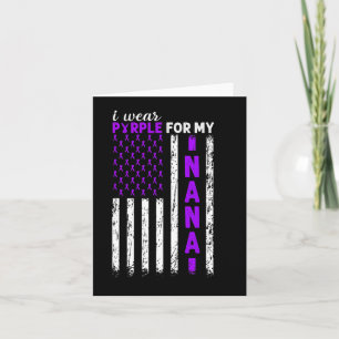 Ik Draag Paarse voor mijn Nana Pancreatic Cancer U Kaart