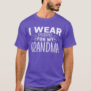 Ik Draag Paarse voor mijn oma T-shirt