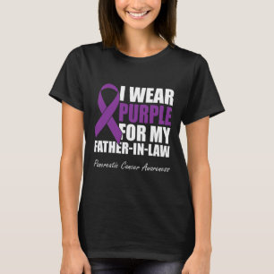 Ik Draag Paarse voor mijn schoonvader Pancreaskank T-shirt
