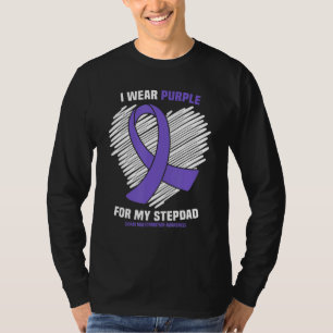Ik Draag Paarse voor mijn stiefvader Chiari misvor T-shirt