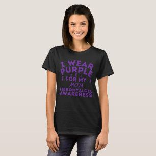 Ik Draag Paarse voor mijn vader fibromyalgie aanpa T-shirt