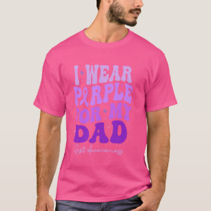 Ik Draag Paarse voor mijn vader GIST Awareness Ret T-shirt