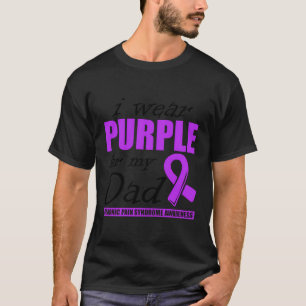 Ik Draag Paarse voor mijn vader Pain Warrior Corps T-shirt