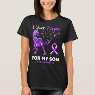 Ik Draag Paarse voor mijn zoontje Epilepsie Bewust T-shirt