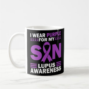 Ik Draag Paarse voor mijn zoontje Lupus Awareness Koffiemok