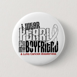 Ik Draag Pearl voor mijn vriend 6 Lung Cancer Ronde Button 5,7 Cm