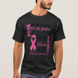 Ik Draag Pink voor Warriors borstkankerbewustzijn T-shirt