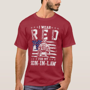 Ik draag rode kleren op vrijdag voor mijn schoonzo t-shirt
