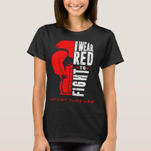 Ik draag rood om te vechten tegen Hartziekte Aware T-shirt