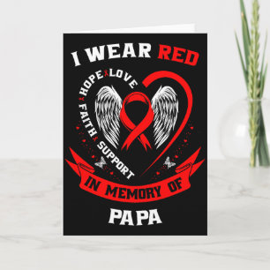 Ik Draag Rood Ter Herinnering Aan Mijn Papa Hartzi Kaart
