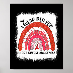 Ik Draag rood voor de maand van de waakzaamheid vo Poster