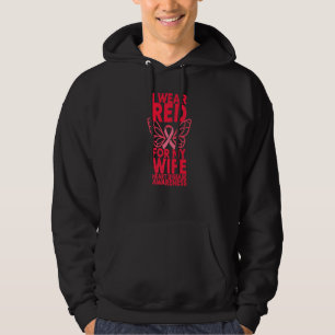 Ik Draag rood voor mijn kinderziekte Hoodie