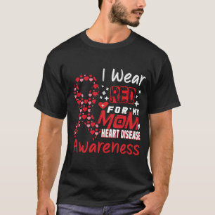 Ik Draag rood voor mijn moeder februari hartziekte T-shirt