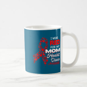 Ik Draag Rood Voor Mijn Moeder Hartziekte Bewustzi Koffiemok