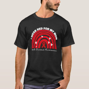 Ik Draag rood voor mijn moeder hartziekte T-shirt