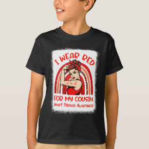 Ik Draag rood voor mijn neef hartziekte T-shirt