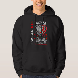 Ik Draag rood voor mijn oomhartziekte Ri Hoodie