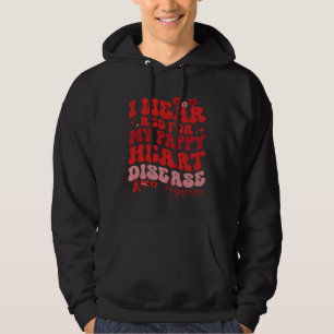 Ik draag rood voor mijn Pappy Hartziekte zeggen Hoodie