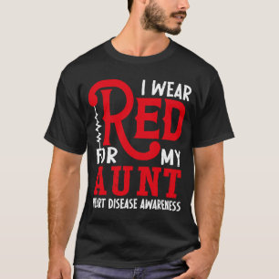 Ik Draag rood voor mijn tante American Heart Disea T-shirt
