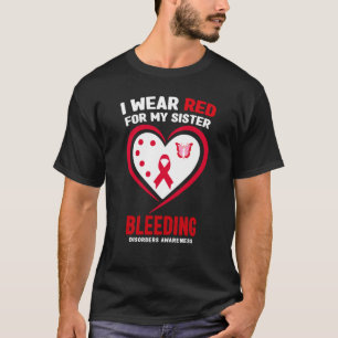 Ik Draag rood voor mijn zure bloedingen in het maa T-shirt