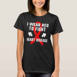 Ik Draag roodheid naar bestrijding van hartziekte T-shirt