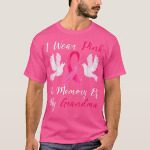 Ik Draag roze ter nagedachtenis aan mijn oma borst T-shirt