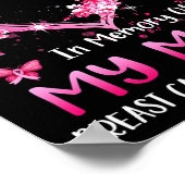 Ik Draag roze ter nagedachtenis van mijn moeder bo Poster (Hoek)