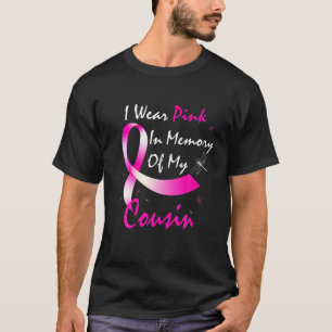 Ik Draag roze ter nagedachtenis van mijn neef bors T-shirt