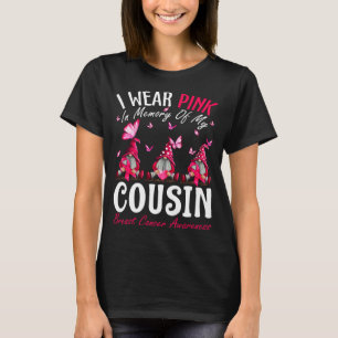 Ik Draag roze ter nagedachtenis van mijn neef bors T-shirt
