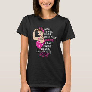 Ik Draag roze voor de ondersteuning van mijn mamma T-shirt