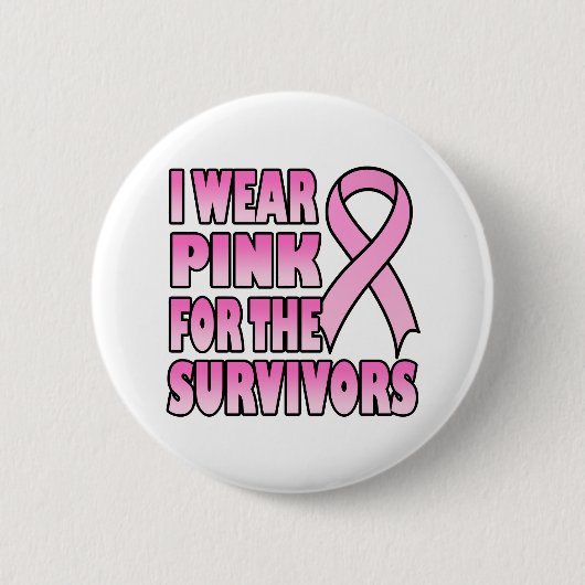 Ik Draag Roze voor de Survivors Button (Voorkant)