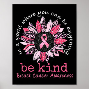 Ik Draag roze voor iemand met een speciale borstka Poster