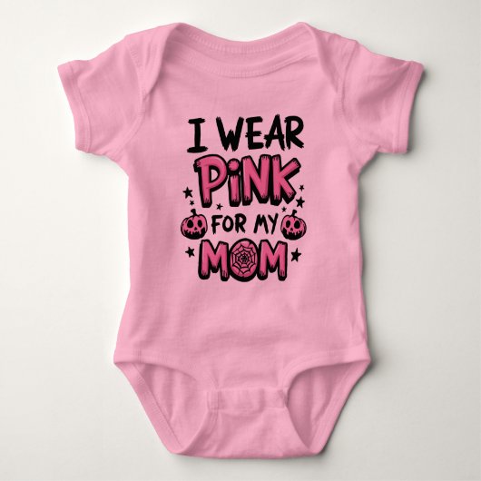 Ik Draag roze voor mijn borstkanker Romper (Voorkant)