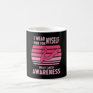 Ik Draag roze voor mijn eigen borstkankerbewustzij Koffiemok