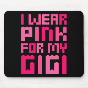Ik Draag roze voor mijn Gigi Block Building Boys B Muismat