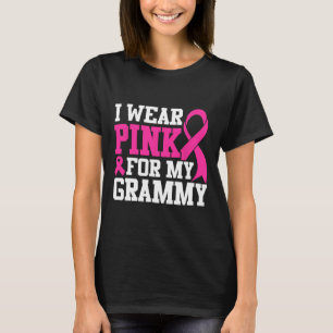 Ik Draag roze voor mijn Grammy Breast Cancer Bewus T-shirt