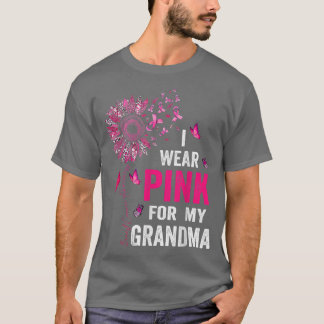 Ik Draag roze voor mijn grootmoeder borstkanker T-shirt
