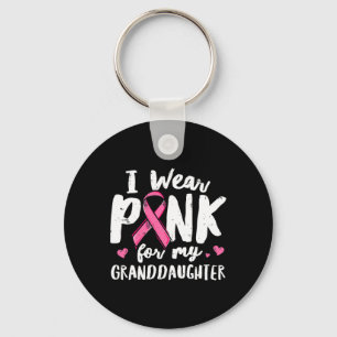 Ik Draag roze voor mijn kleindochter Ribbon Fight  Sleutelhanger