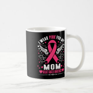 Ik Draag roze voor mijn mam roze lintborstkanker A Koffiemok