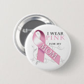 Ik draag Roze voor mijn Mamma Ronde Button 5,7 Cm (Voorkant /achterkant)
